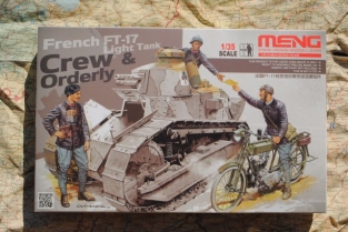 MENG HS-005 French FT-17 Light Tank CREW & ORDERLY